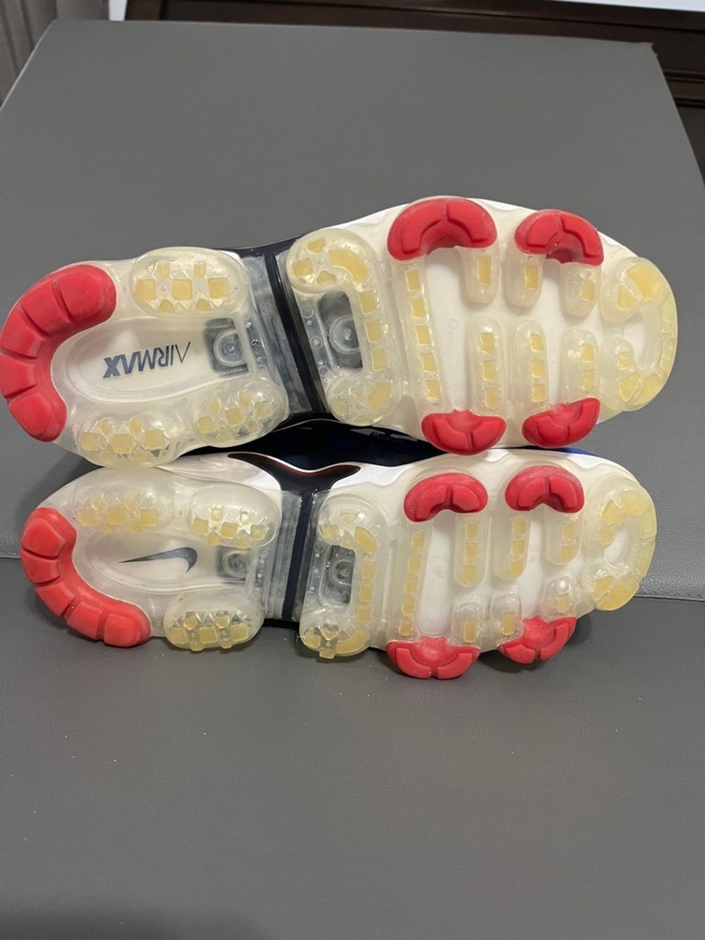 Nike VaporMax Plus Men's Blue with Red Accents - Picture 6 of 8